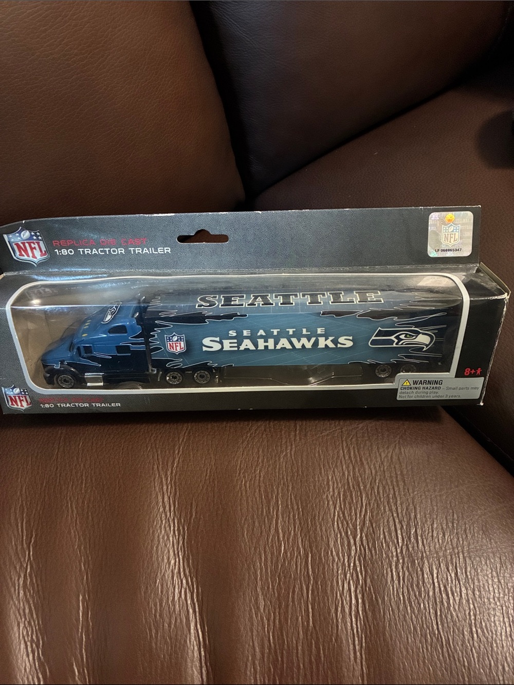 Seattle Seahawks Navy Tractor Trailer Toy - NFL Licensed